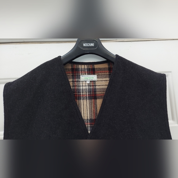 JIMMY HOURIHAN 7792 MEN'S GRAY PURE NEW WOOL VEST SIZE XXL MADE IN SLOVAKIA NWT - Picture 2 of 12